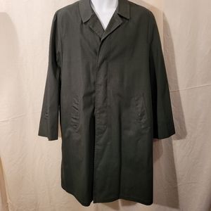 Cougar Luxury Pile Green Trench Over Coat